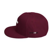 Load image into Gallery viewer, Snapback Hat White Cross