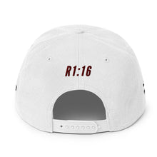 Load image into Gallery viewer, Snapback Hat White Cross