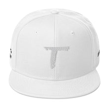 Load image into Gallery viewer, Snapback Hat White Cross