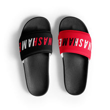 Load image into Gallery viewer, Women's black and red slides limited edition