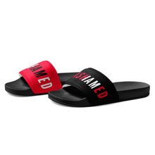 Load image into Gallery viewer, Women's black and red slides limited edition