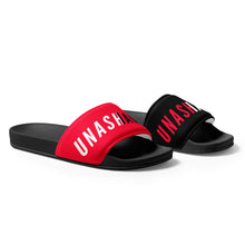 Load image into Gallery viewer, Women's black and red slides limited edition