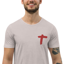 Load image into Gallery viewer, The Cross Men's Curved T-Shirt