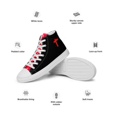 Load image into Gallery viewer, The Cross Men’s High Top Trainers
