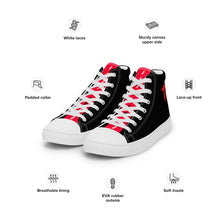 Load image into Gallery viewer, The Cross Men’s High Top Trainers