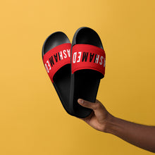 Load image into Gallery viewer, men&#39;s red slides
