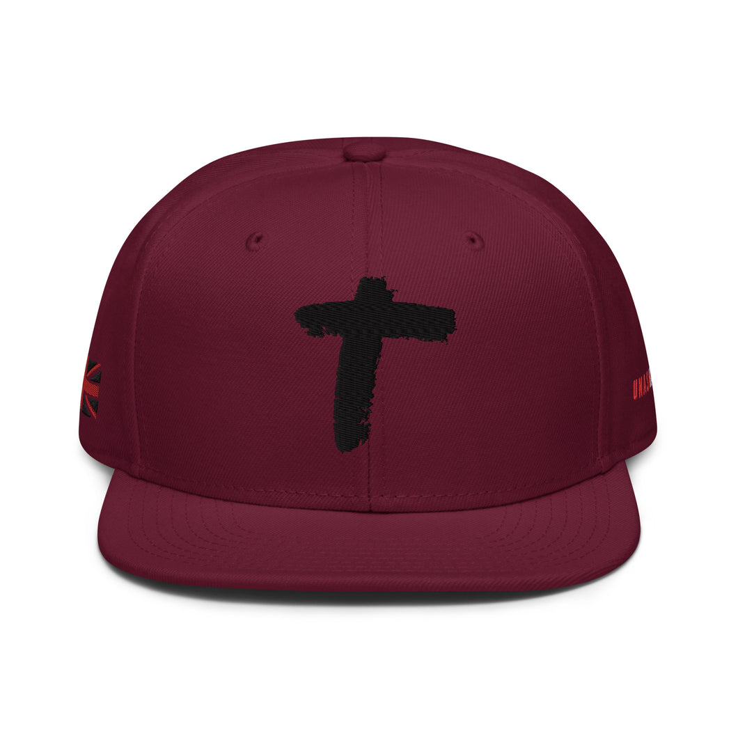 Snapback Hat - The Cross - Black
