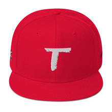 Load image into Gallery viewer, Snapback Hat White Cross
