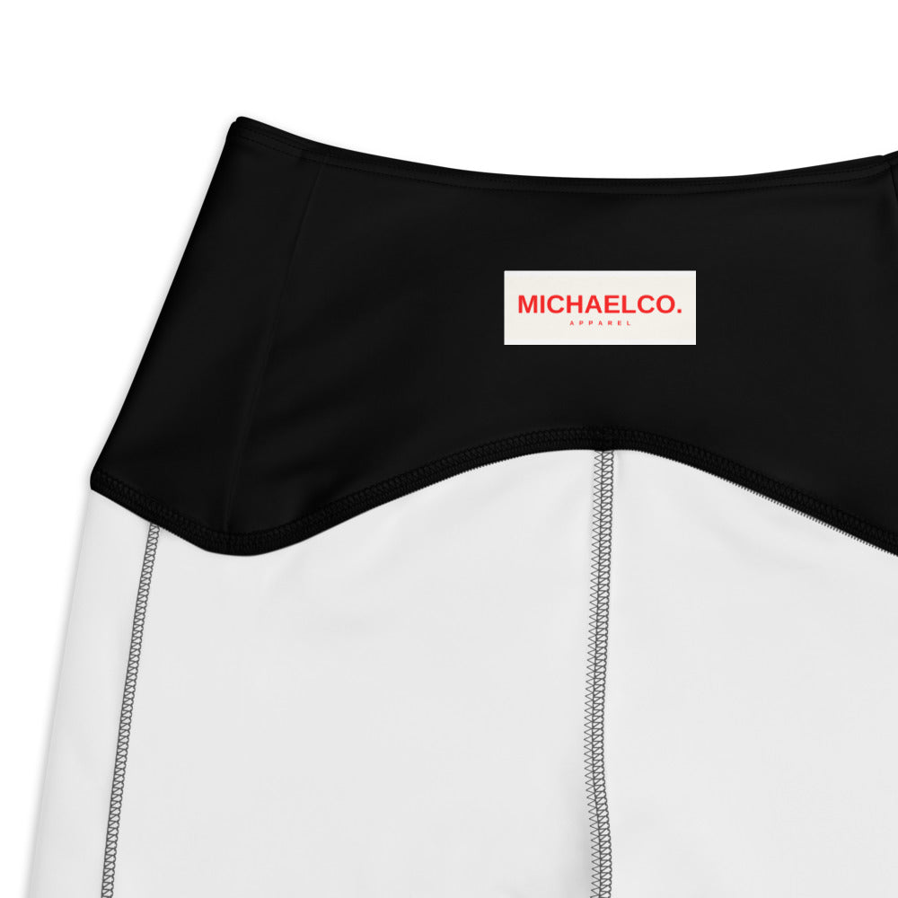 Crossover leggings with pockets